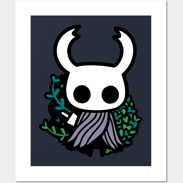 Hollow Knight The Knight Wall Art by mushopea